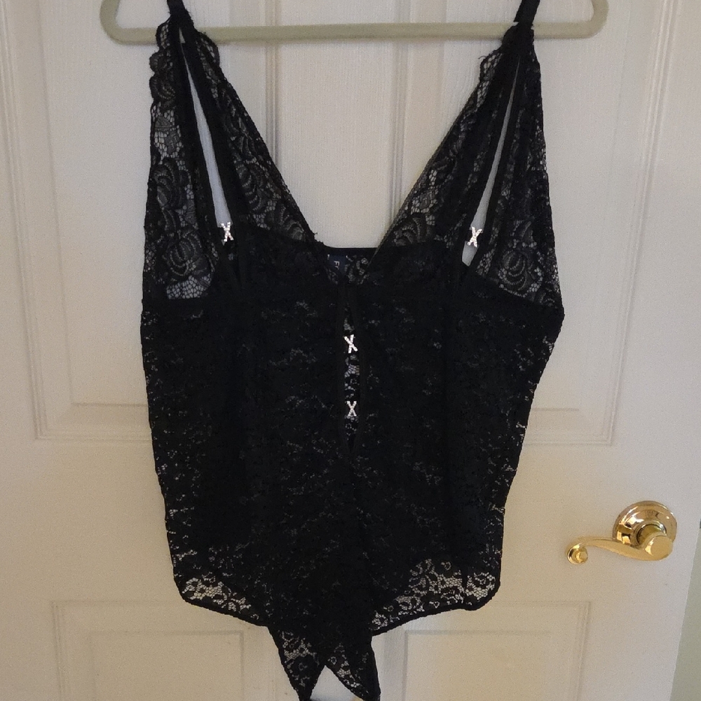 Black Lace Camisole Bodysuit